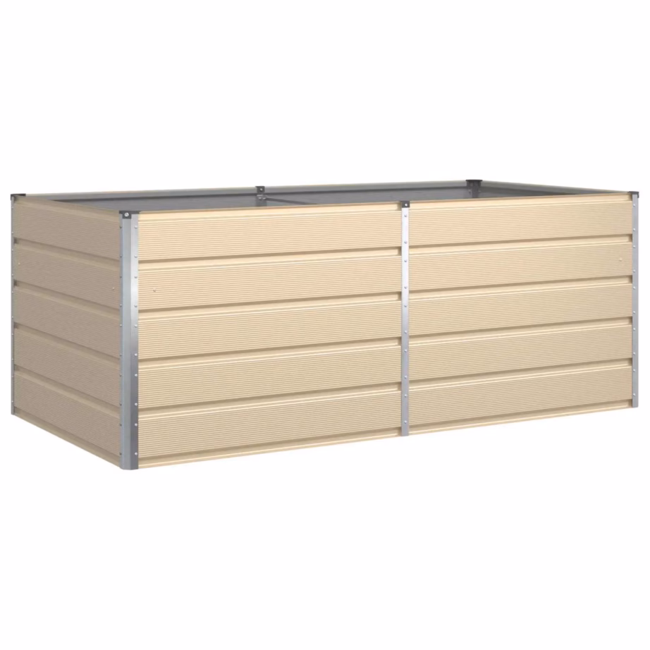 Valge galvaniseeritud terasest taimekast, 195 x 100 x 45 cm – 2