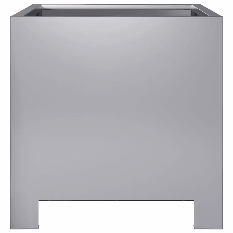 Tsingitud terasest taimekastid aeda, 2 tk, 30 x 30 x 30 cm, hõbedased – 6