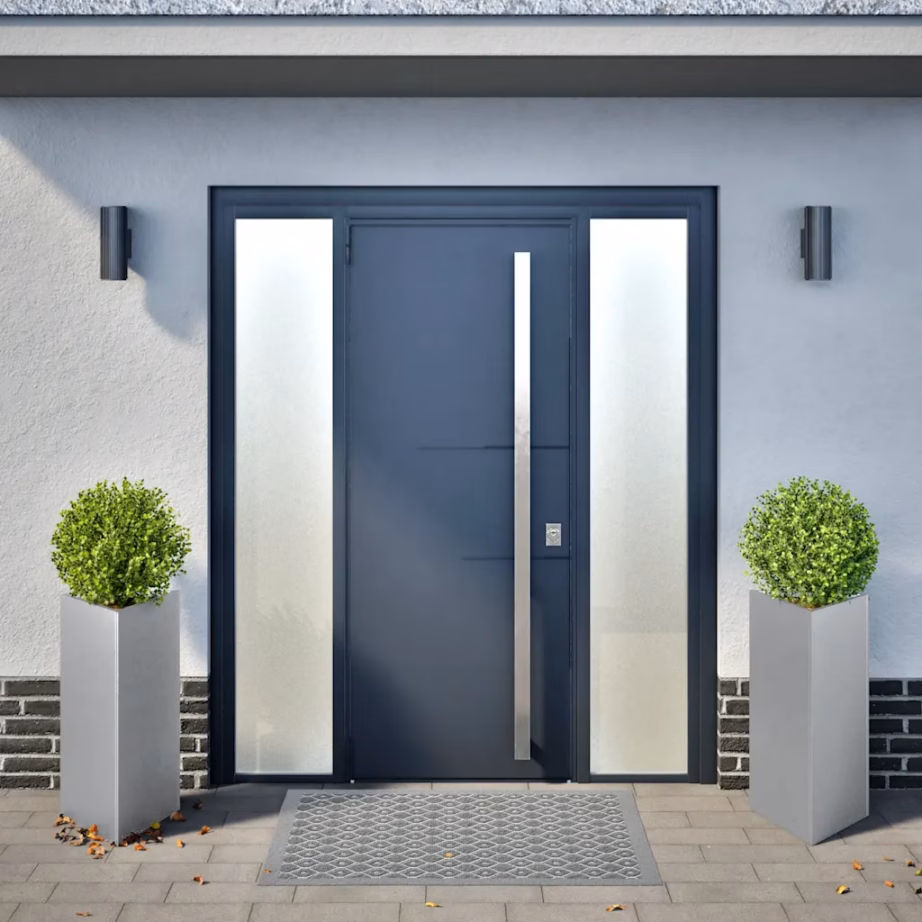 Tsingitud terasest taimekastid põhjaga, 2 tk, 40 x 40 x 75 cm, hõbedased – 3