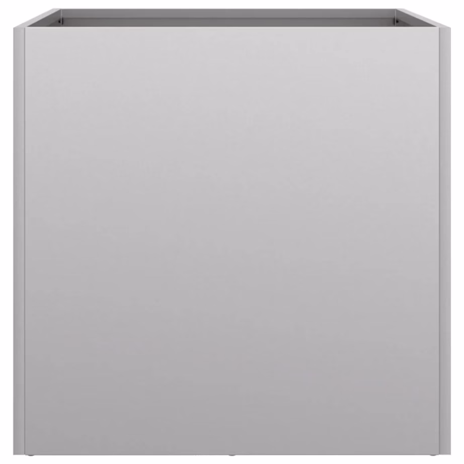 Tsingitud terasest taimekastid, 2 tk, hõbedane, 49 x 47 x 46 cm – 7