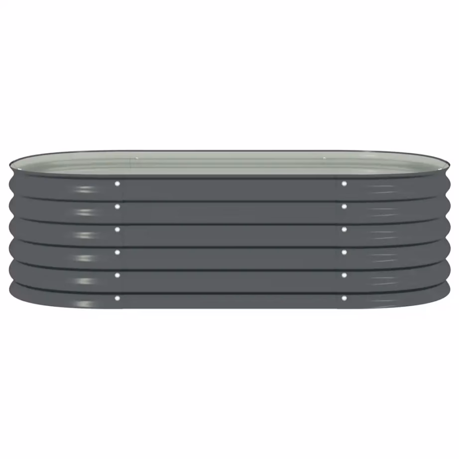 Hall tsingitud terasest taimelava, 160 x 80 x 44 cm – 5