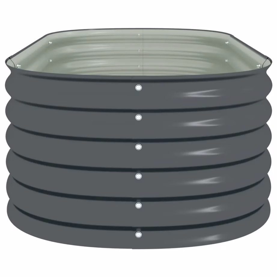 Hall tsingitud terasest taimelava, 160 x 80 x 44 cm – 6