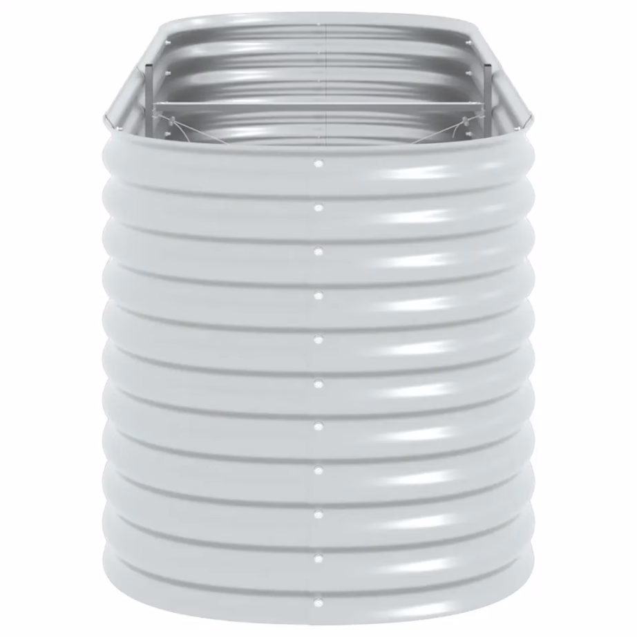 Tsingitud terasest taimelava, hõbedane, 240 x 80 x 81 cm – 6