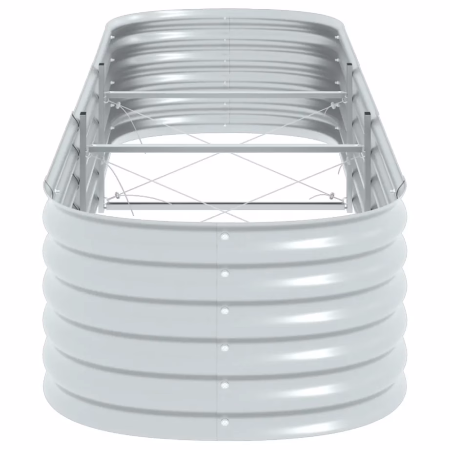 Taimelava tsingitud terasest, hõbedane, 320 x 80 x 44 cm – 6