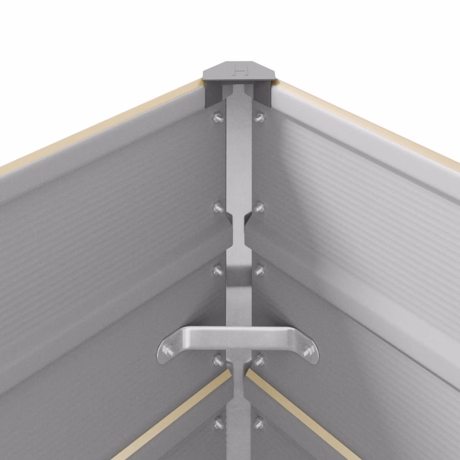 Pikk tsinkterasest taimekast, valge, 385 x 100 x 45 cm – 8