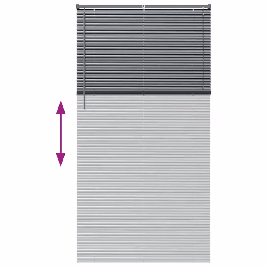 Tumehall alumiiniumist Veneetsia ruloo, 220 x 110 cm (P x L), siseruumidesse – 12