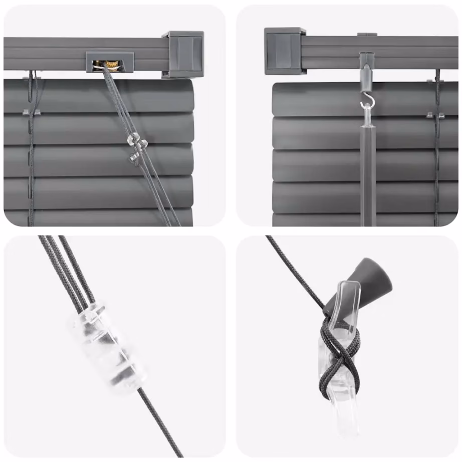 Alumiiniumist Veneetsia ruloo, tumehall, 130 x 110 cm – 8