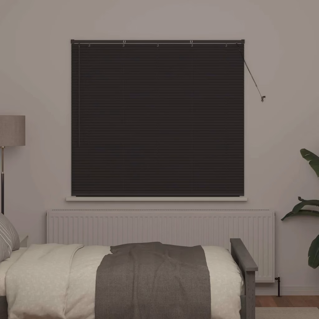 Alumiiniumist Veneetsia ruloo, tumehall, 130 x 145 cm