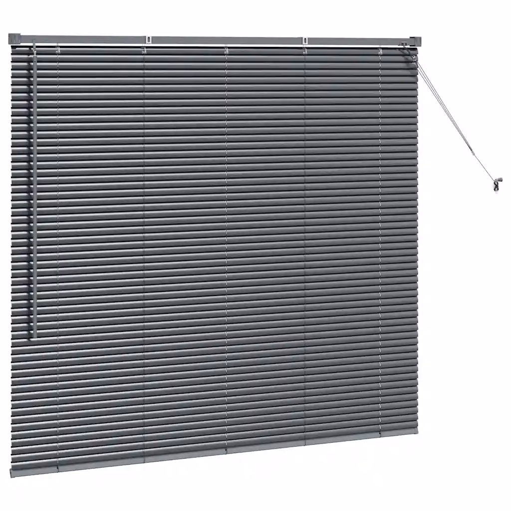 Alumiiniumist Veneetsia ruloo, tumehall, 130 x 145 cm