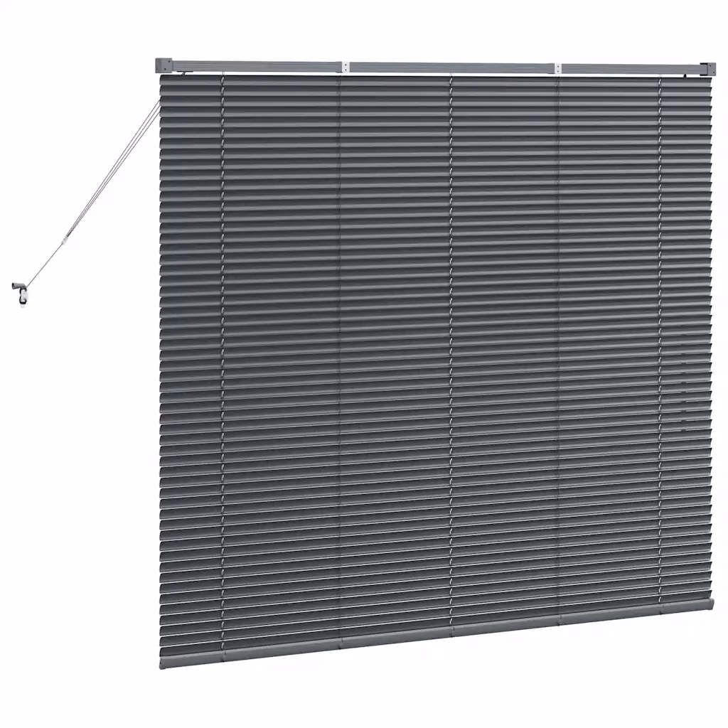 Alumiiniumist Veneetsia ruloo, tumehall, 130 x 145 cm