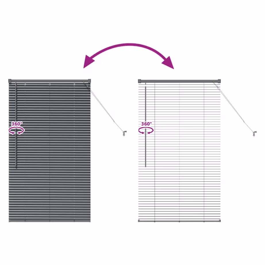 Tumehall alumiiniumist Veneetsia ruloo 130 x 80 cm – 11