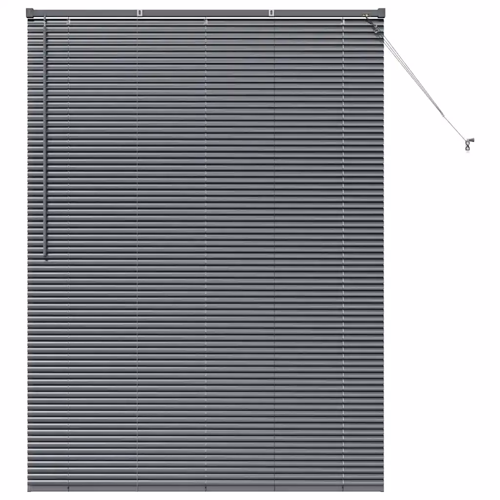 Alumiiniumist Veneetsia ruloo, tumehall, 175 x 125 cm