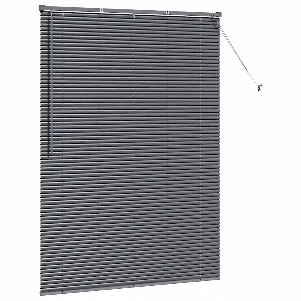 Alumiiniumist Veneetsia ruloo, tumehall, 175 x 125 cm