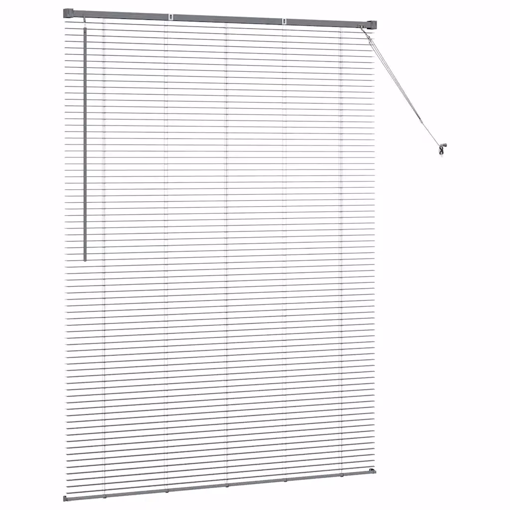 Alumiiniumist Veneetsia ruloo, tumehall, 175 x 125 cm