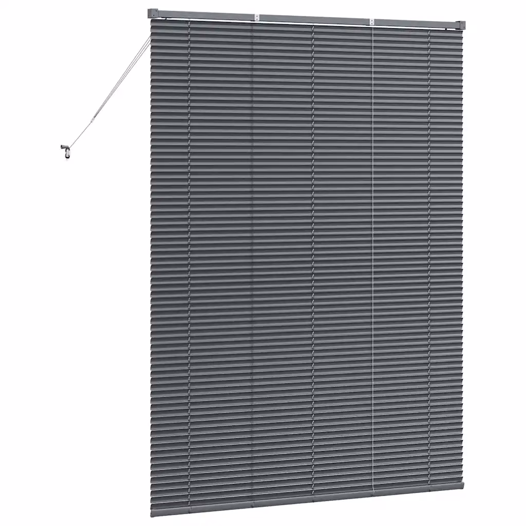 Alumiiniumist Veneetsia ruloo, tumehall, 175 x 125 cm