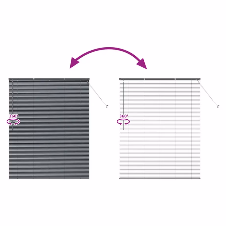 Tumehall alumiiniumist Veneetsia ruloo 175 x 140 cm – 11