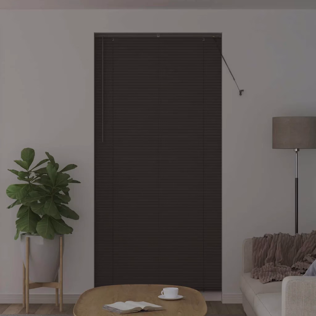 Alumiiniumist Veneetsia ruloo, tumehall, 220 x 100 cm
