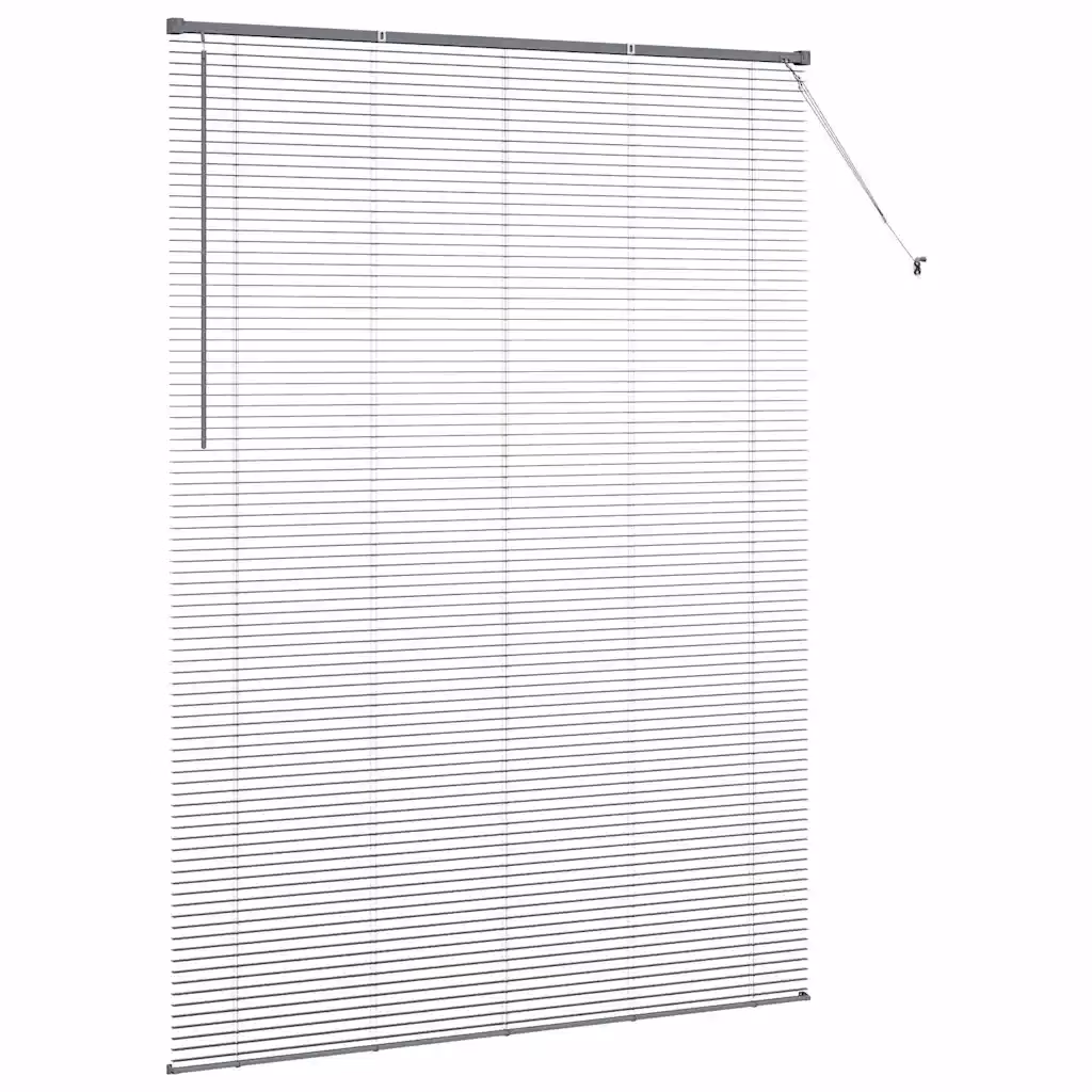 Alumiiniumist Veneetsia ruloo, tumehall, 220 x 155 cm