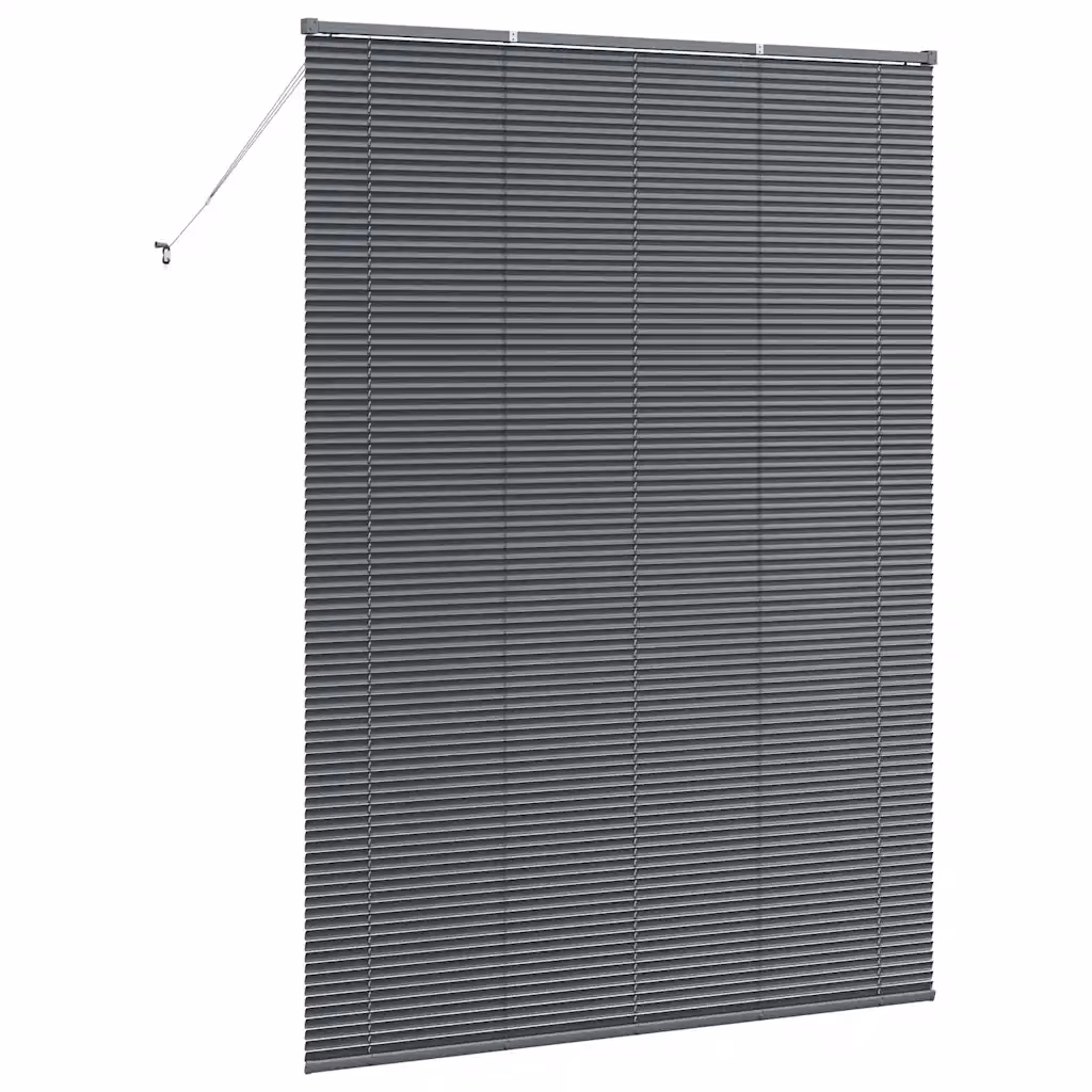 Alumiiniumist Veneetsia ruloo, tumehall, 220 x 155 cm