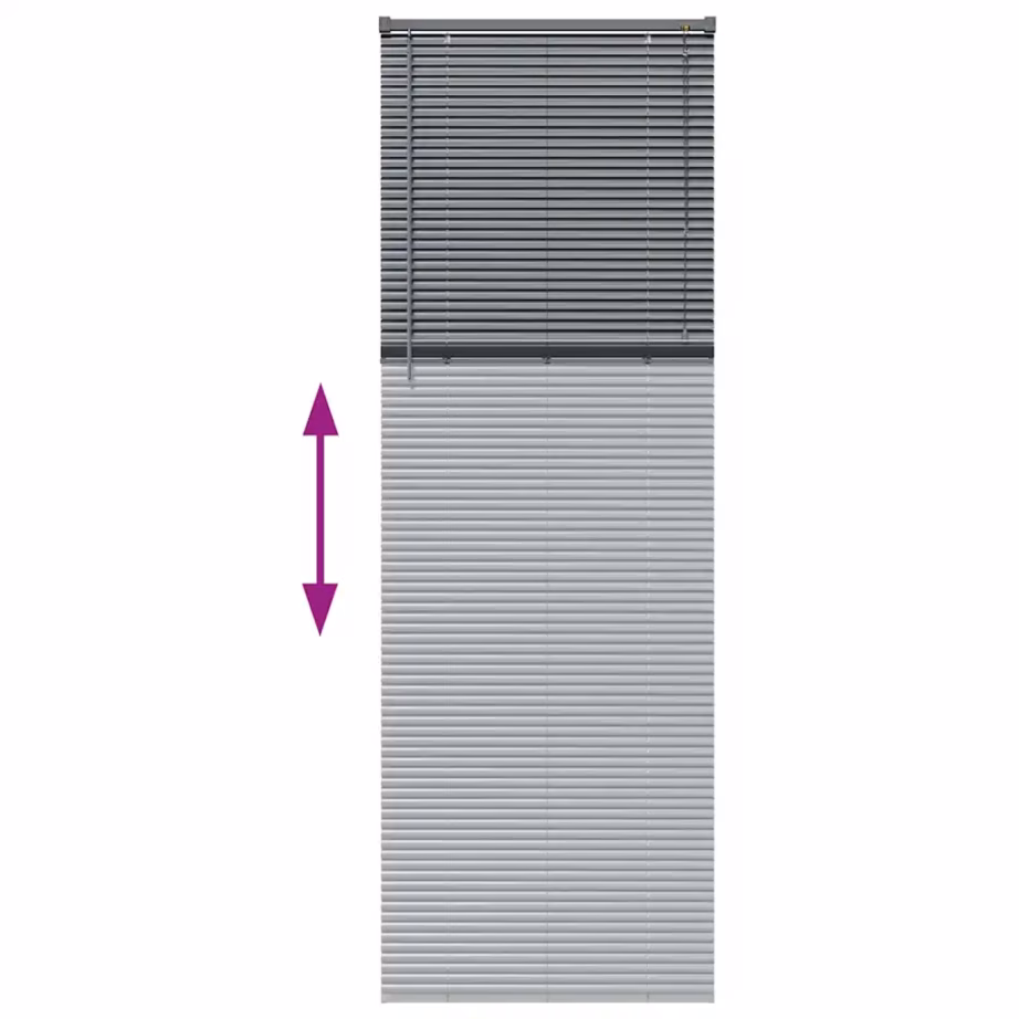 Alumiiniumist Veneetsia ruloo, tumehall, 220 x 75 cm - 12