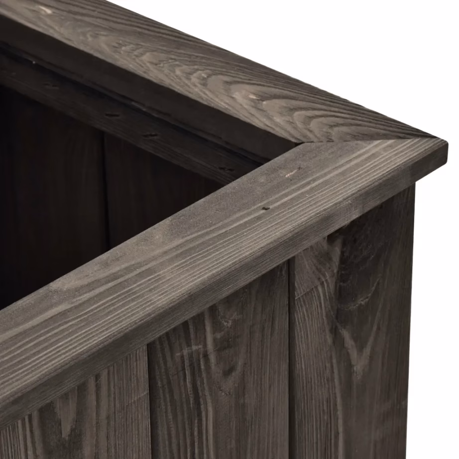 Tumehall puidust aia taimelava, 74 x 77 x 30 cm, männipuidust – 4