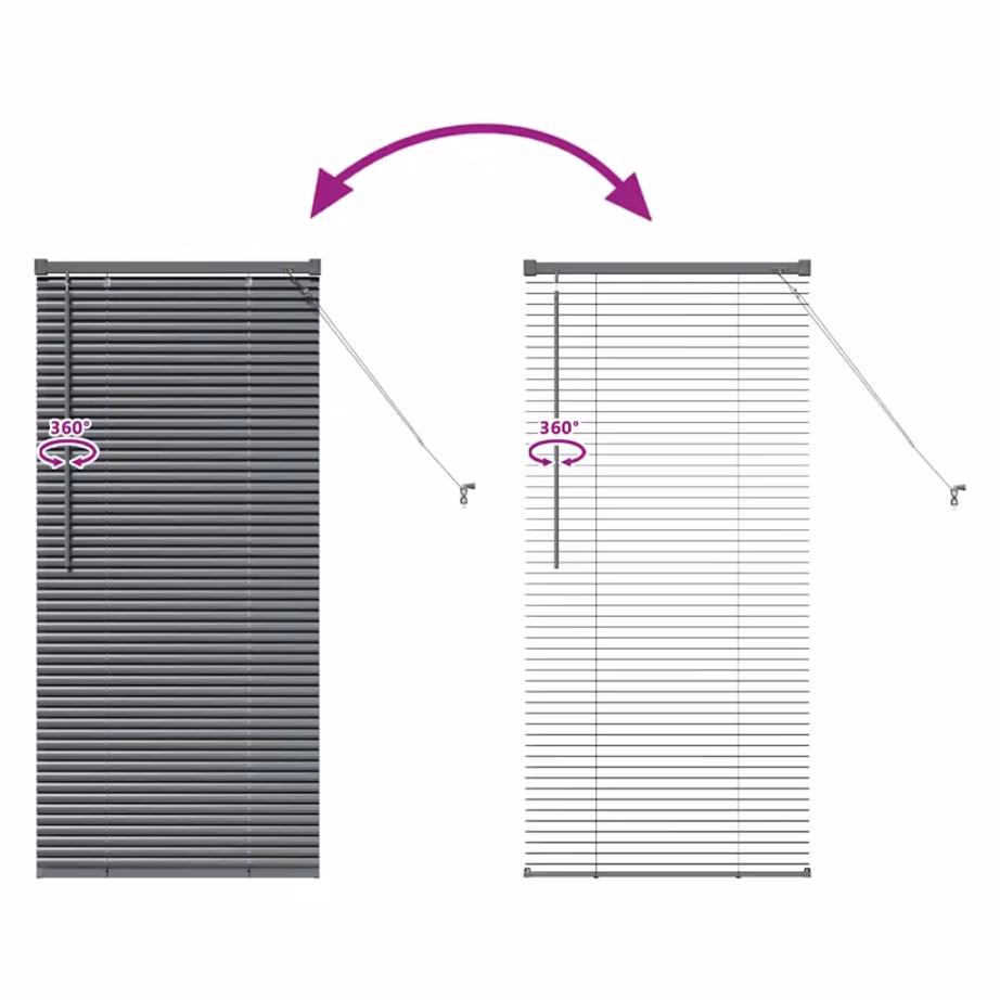 Tumehall alumiiniumist Veneetsia ruloo, 130 x 60 cm – 11