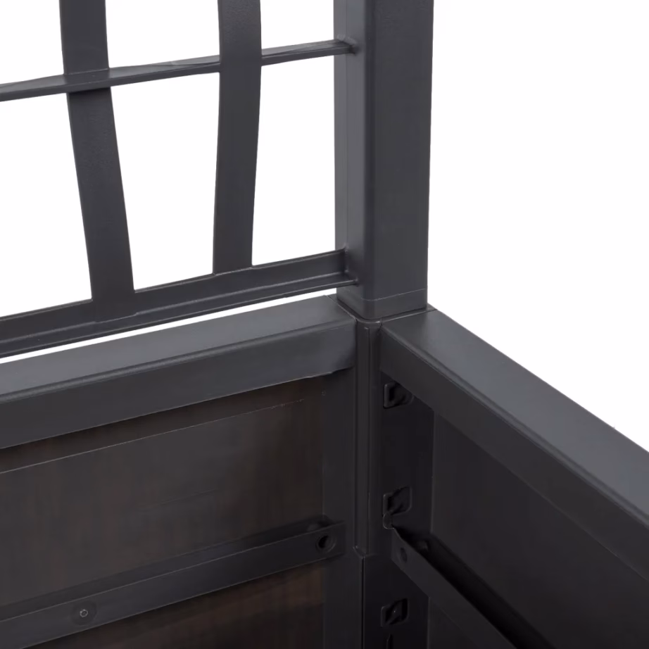 Võrega taimekast ronitaimedele, tumehall PP, 80 x 36 x 140 cm, 80 l – 6