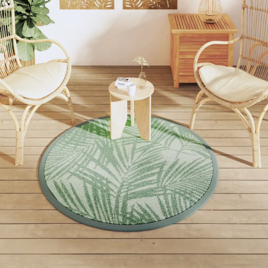 Ümberpööratav aiavaip ARAKIL, roheline, Ø 120 cm, polüpropüleen – 3