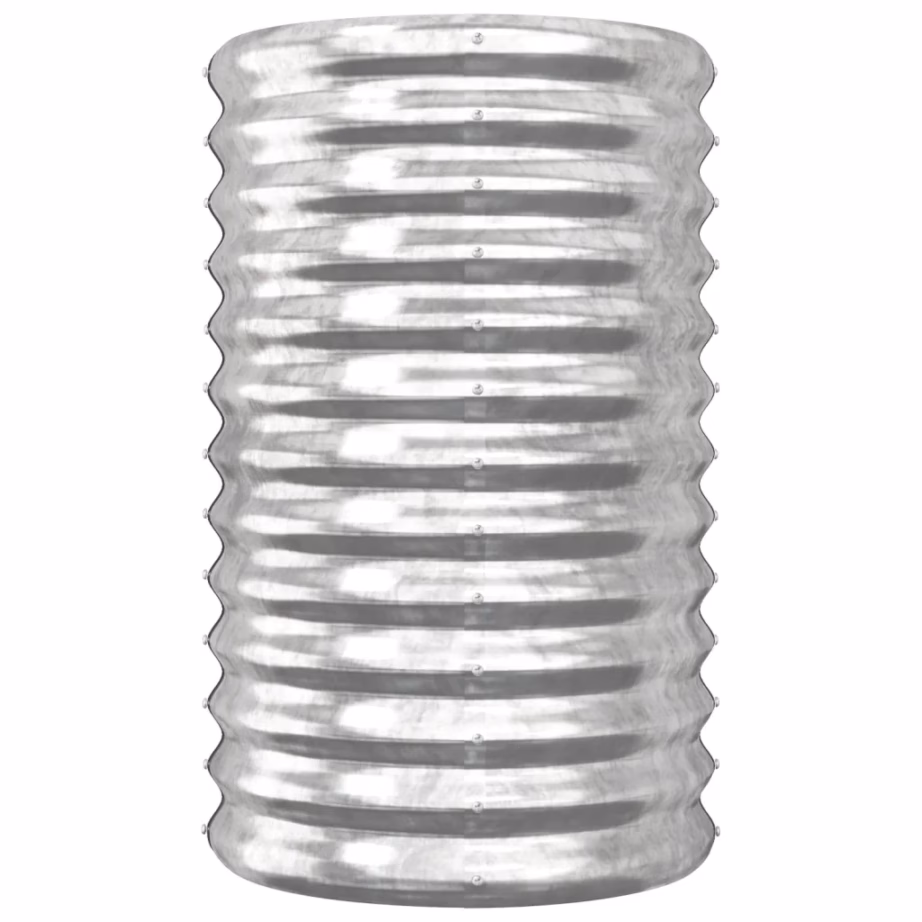 Ümmargune aia taimekast galvaniseeritud terasest, hõbedane, 40 x 68 cm – 3