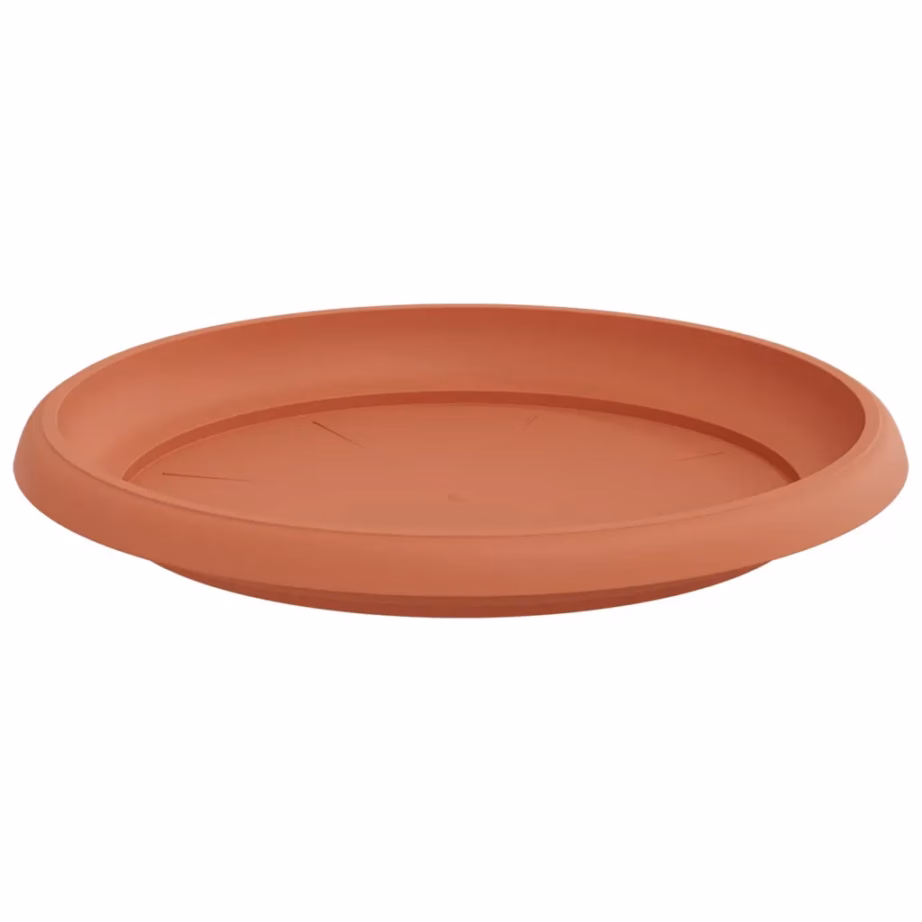 Ümmargused lillealused 6 tk, kohviroosa plastmass, Ø 21,5 cm – 5