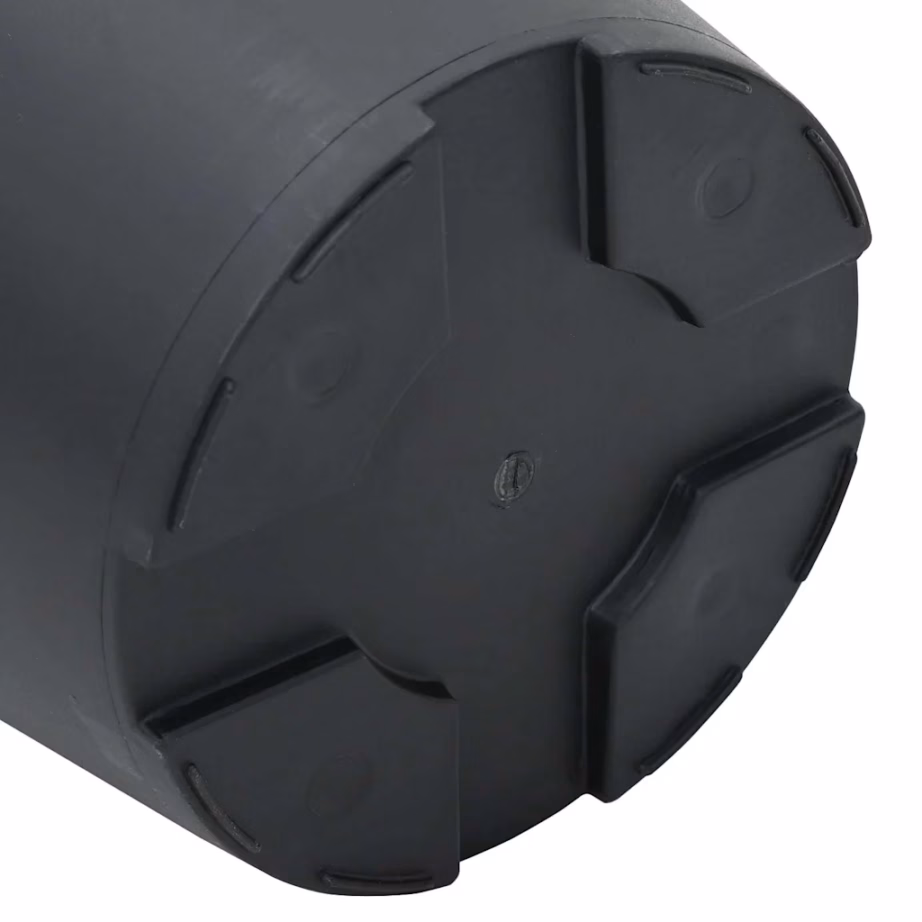 Ümmargused plastikust lillepotid, 24 tk, must, Ø 17 x 14 cm – 8