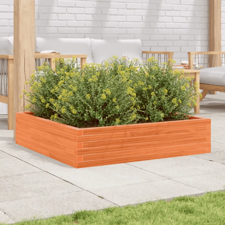 Männipuidust aia taimekast, vahapruun, 100 x 100 x 23 cm – 3