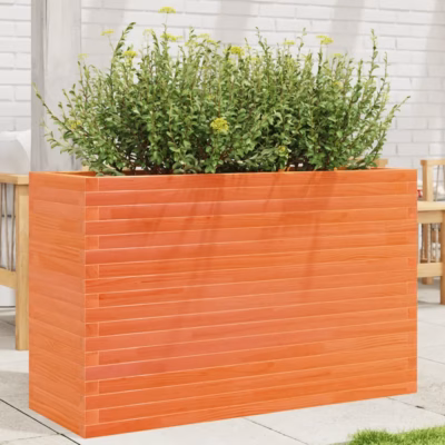 Männipuidust aia taimekast, vahapruun, 110 x 40 x 68,5 cm