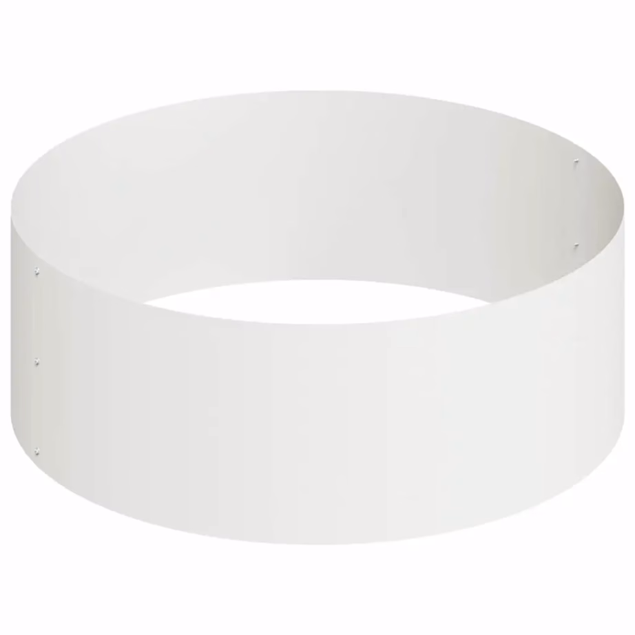 Valge metallist aia istutuspott, 90 x 90 x 20 cm, külmvaltsitud terasest – 6