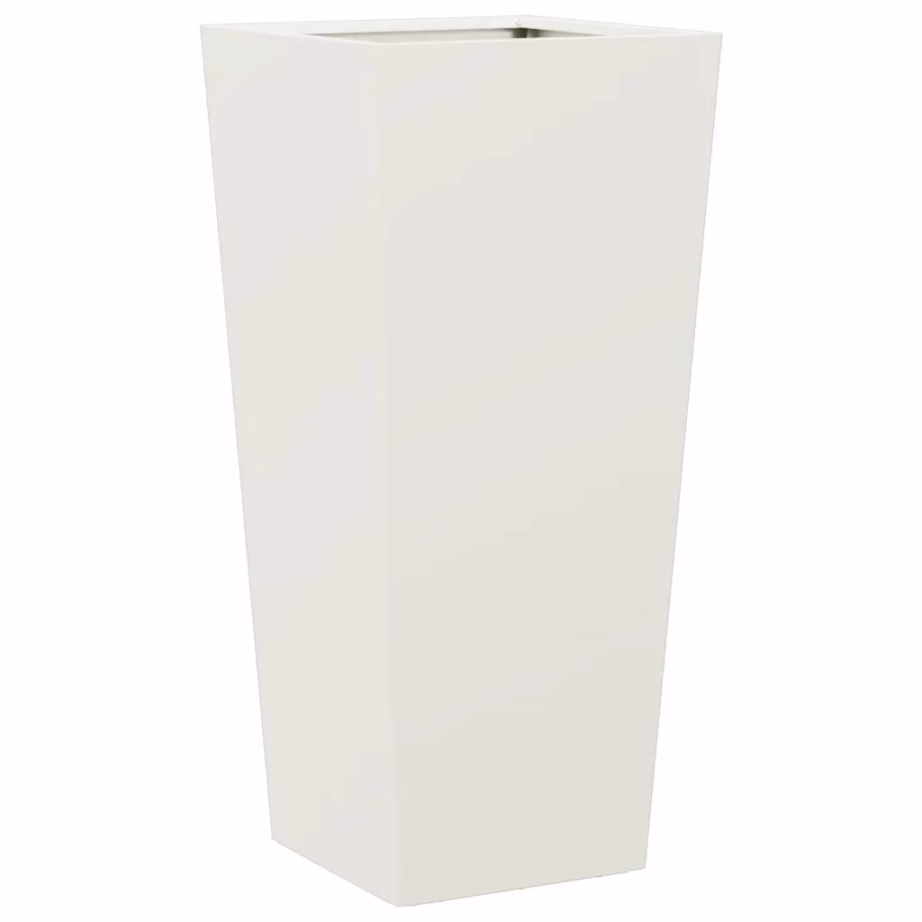 Kõrge aiataimekast põhjaga, valge külmvaltsitud teras, 35 x 35 x 75 cm – 2