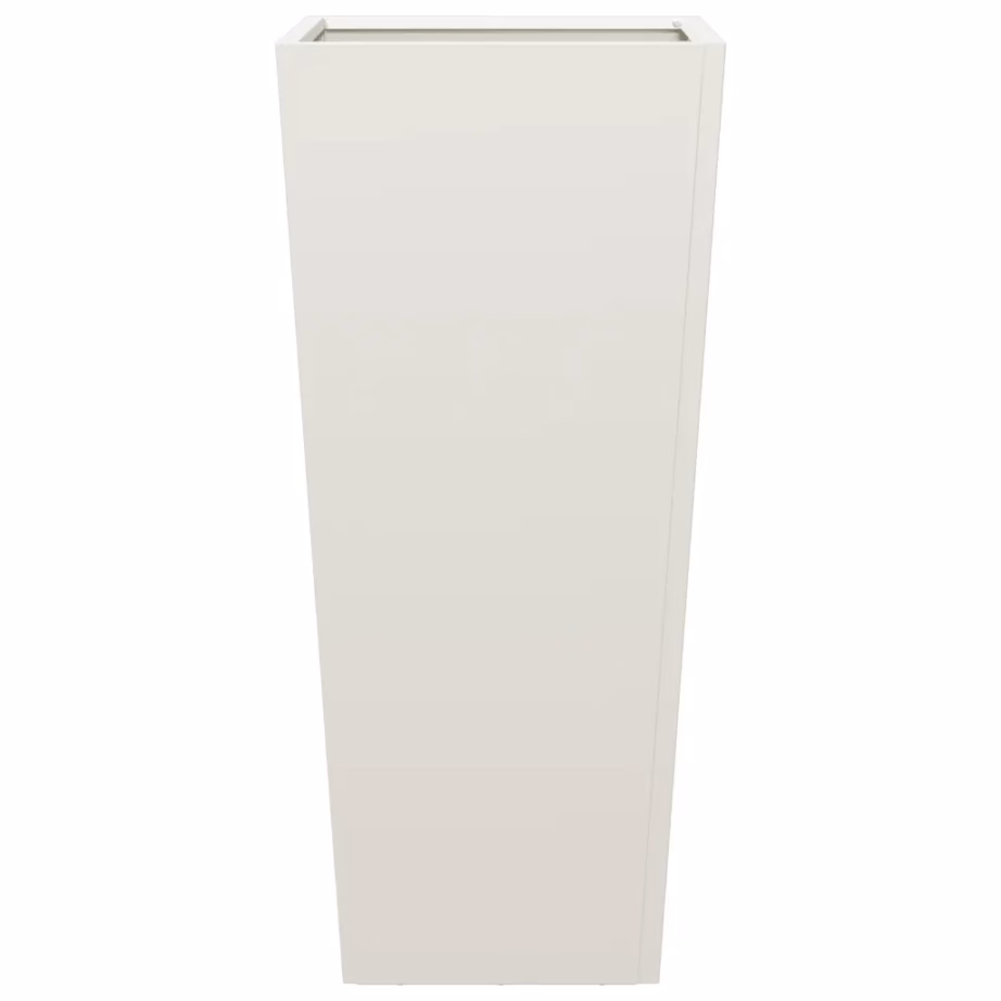 Kõrge aiataimekast põhjaga, valge külmvaltsitud teras, 35 x 35 x 75 cm – 5