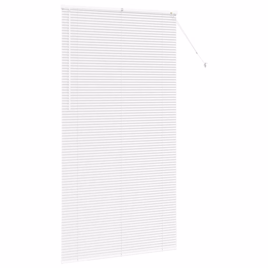 Veneetsia ribakardin valguse ja privaatsuse reguleerimiseks, valge alumiinium, 220 x 120 cm – 5