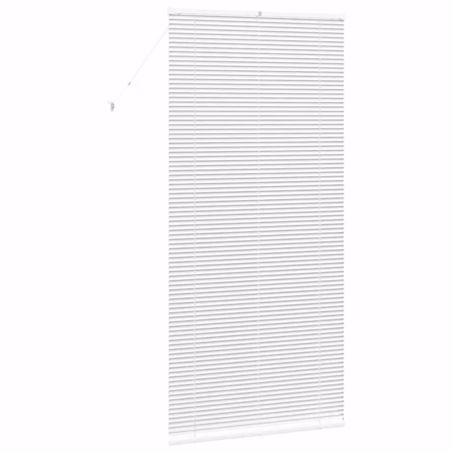 Valge alumiiniumist Veneetsia ruloo valguse ja privaatsuse reguleerimiseks, 220 x 105 cm – 7