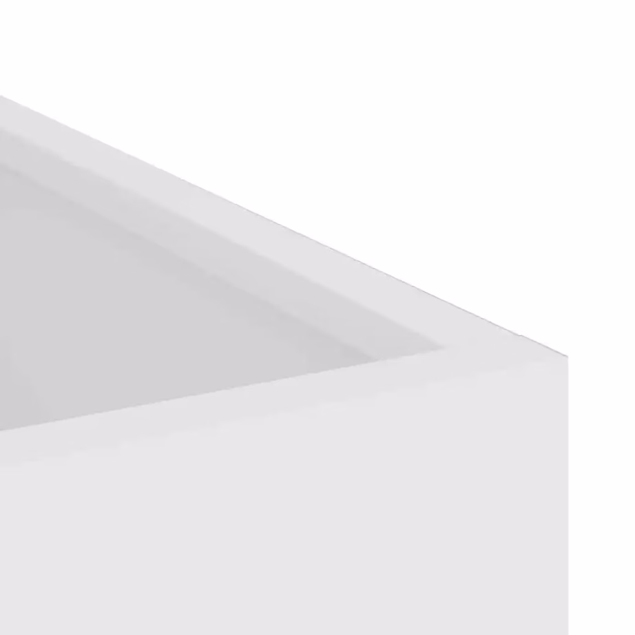 Valge aiapott külmvaltsitud terasest, 50 x 32 x 40 cm – 7