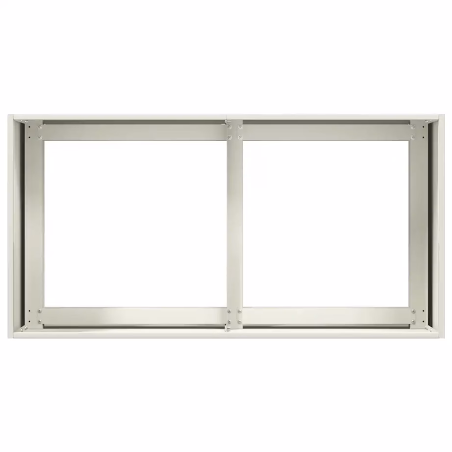 Valge külmvaltsitud terasest taimekast, avatud põhjaga, 80 x 40 x 40 cm – 5