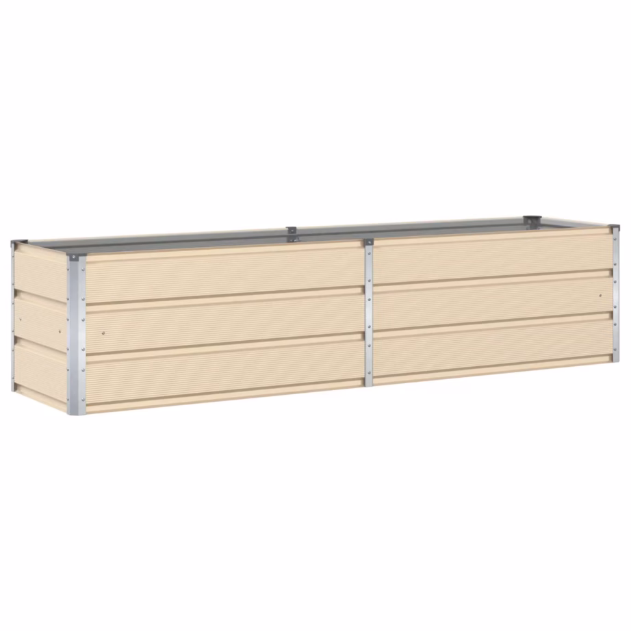 Valge kuumtsingitud terasest taimekast, 480 x 50 x 45 cm – 2