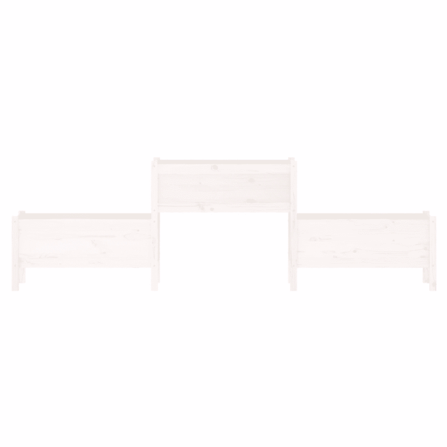 Valge männipuidust 3-osaline taimekast, 245,5 x 44 x 75 cm – 4