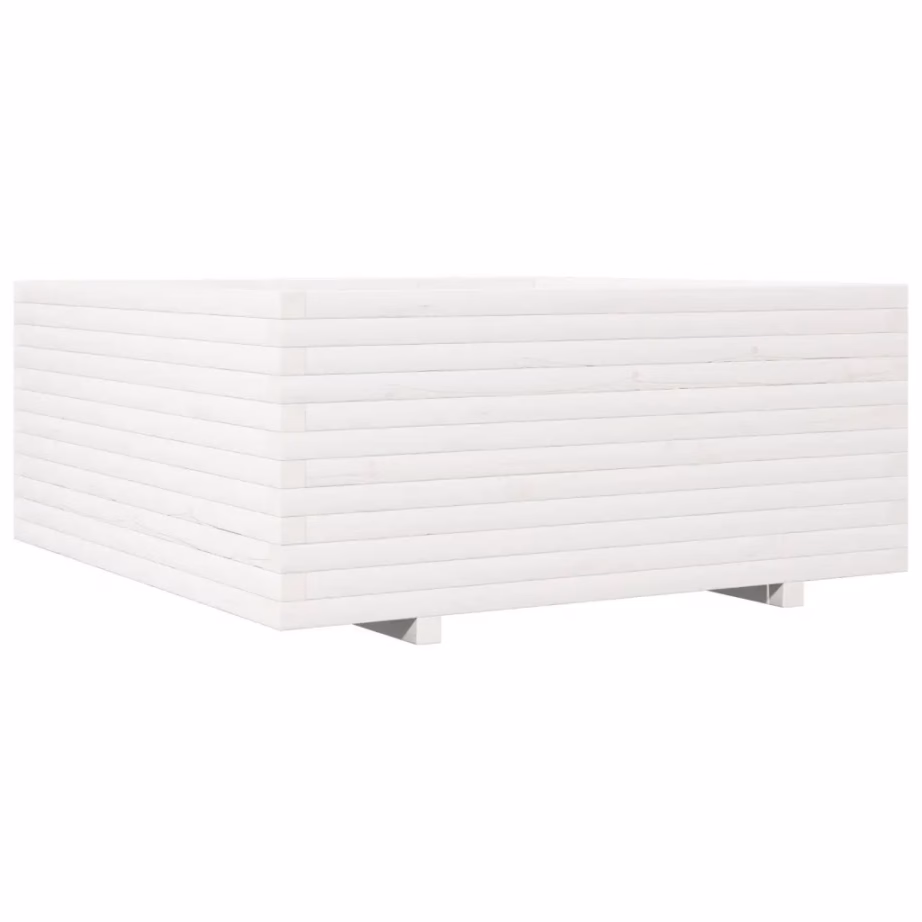 Aia taimekast, männipuidust, valge, 110 x 110 x 49,5 cm – 2