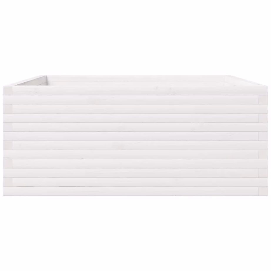 Aia taimekast, männipuidust, valge, 110 x 110 x 49,5 cm – 6
