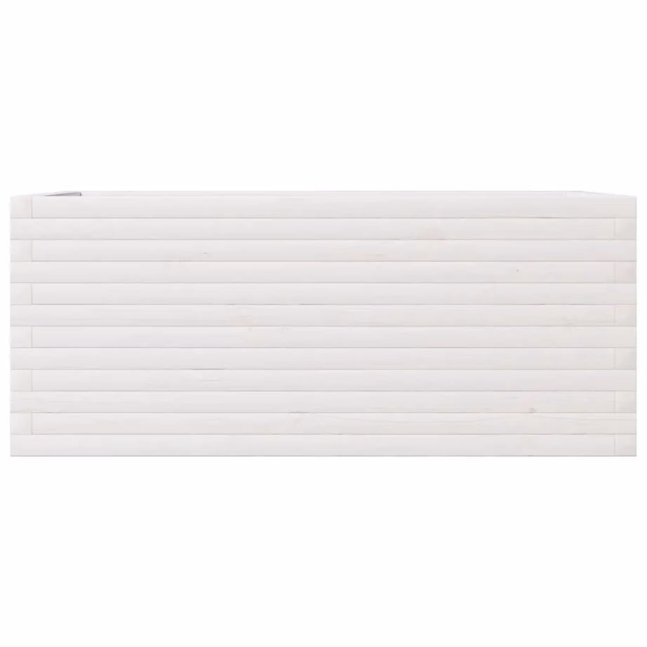 Aia taimekast valgest männipuidust, valge, 110 x 60 x 45,5 cm – 5