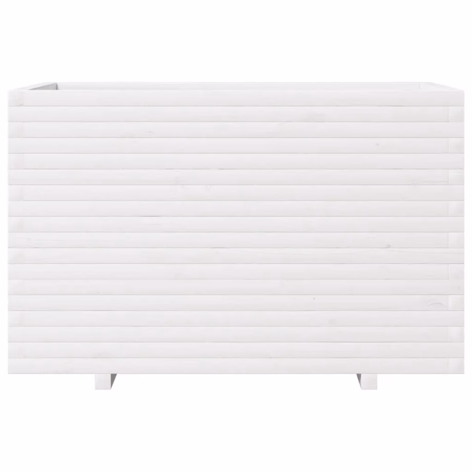 Aia taimekast männipuidust, valge, 110 x 60 x 72 cm – 5