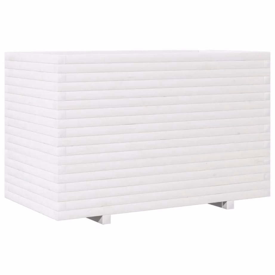 Aia taimekast männipuidust, valge, 110 x 60 x 72 cm – 7