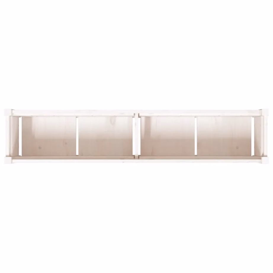 Valge männipuidust aia taimekast, 150 x 31 x 31 cm – 8
