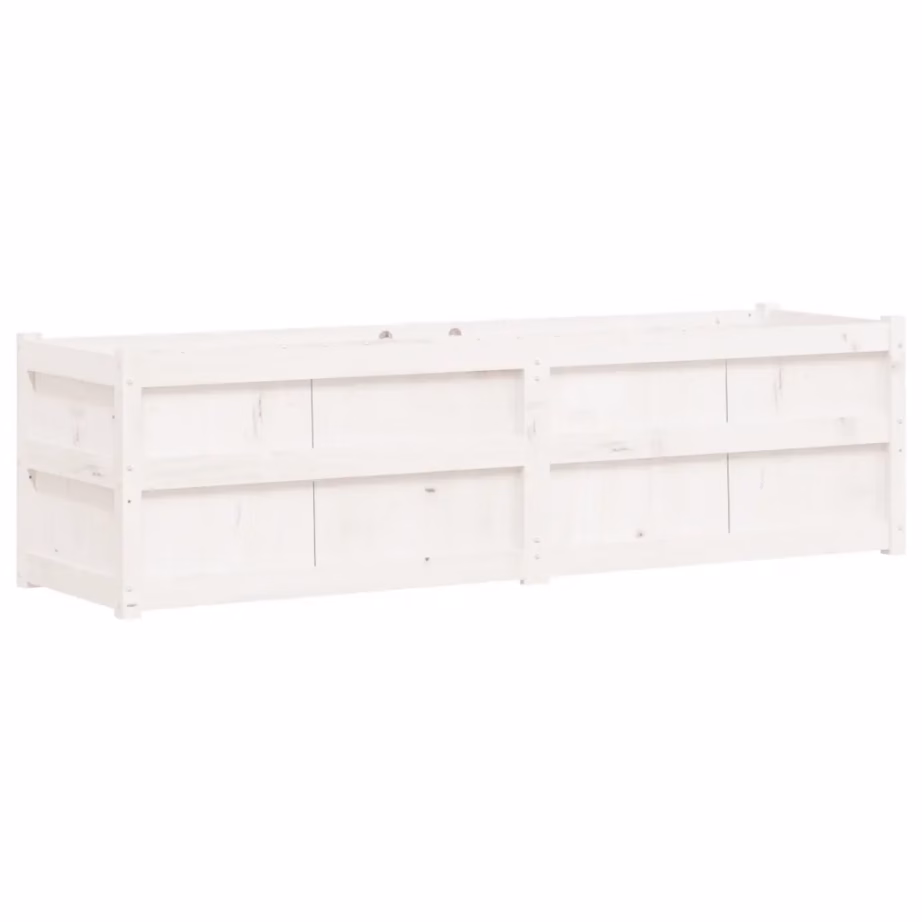 Aia taimekast valge männipuidust, 180 x 50 x 50 cm – 2