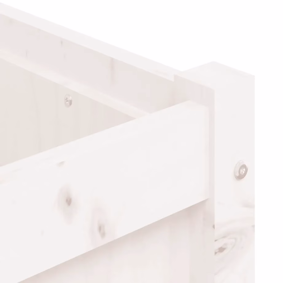 Aia taimekast valge männipuidust, 180 x 50 x 50 cm – 9